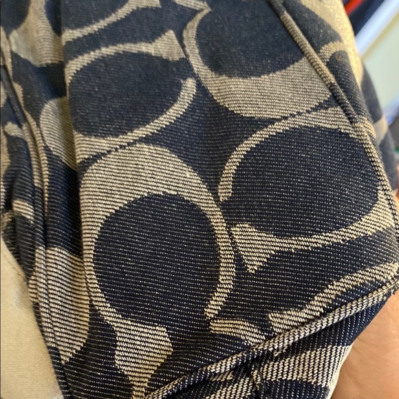 Coach Denim Navy and Silver Shoulder with Signature Monogram. Holiday Sale - Picture 10 of 15